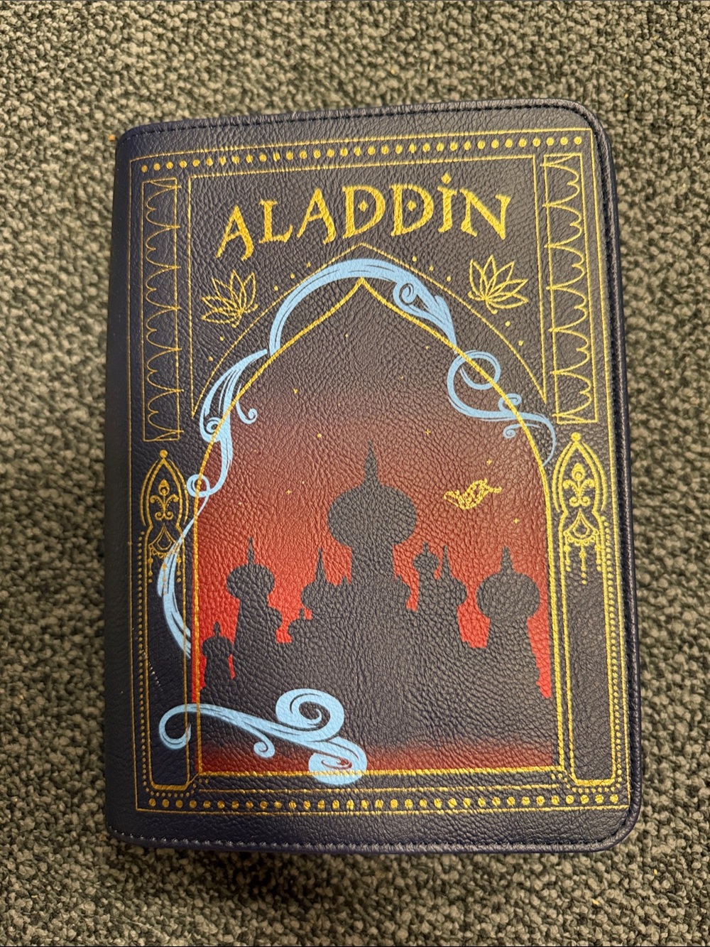 Aladdin Loungefly Bag - Dark Blue with Red and Gold Accents with Magnetic Clasp